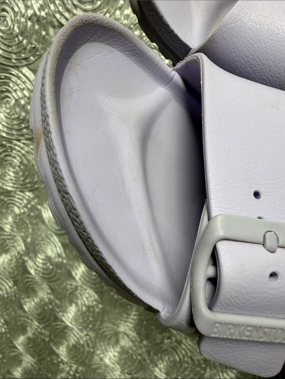 Birkenstock Two-Strap Slide Sandals in Light Lavender - Picture 13 of 16